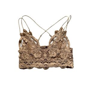 Free People Adella‎ Lace Bralette Nude Size XS